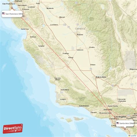 sfo to sna flight time|Flight distance SFO → SNA